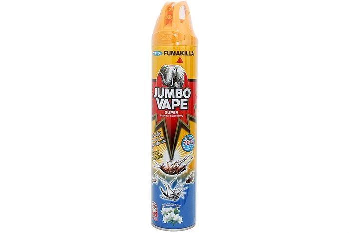 Bình Xịt Muỗi Jumbo Vape Super Hương Hoa Lài 600ml
