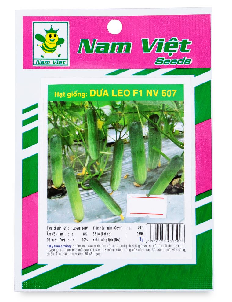 Hạt Giống Dưa Leo F1 NV 507 Nam Việt