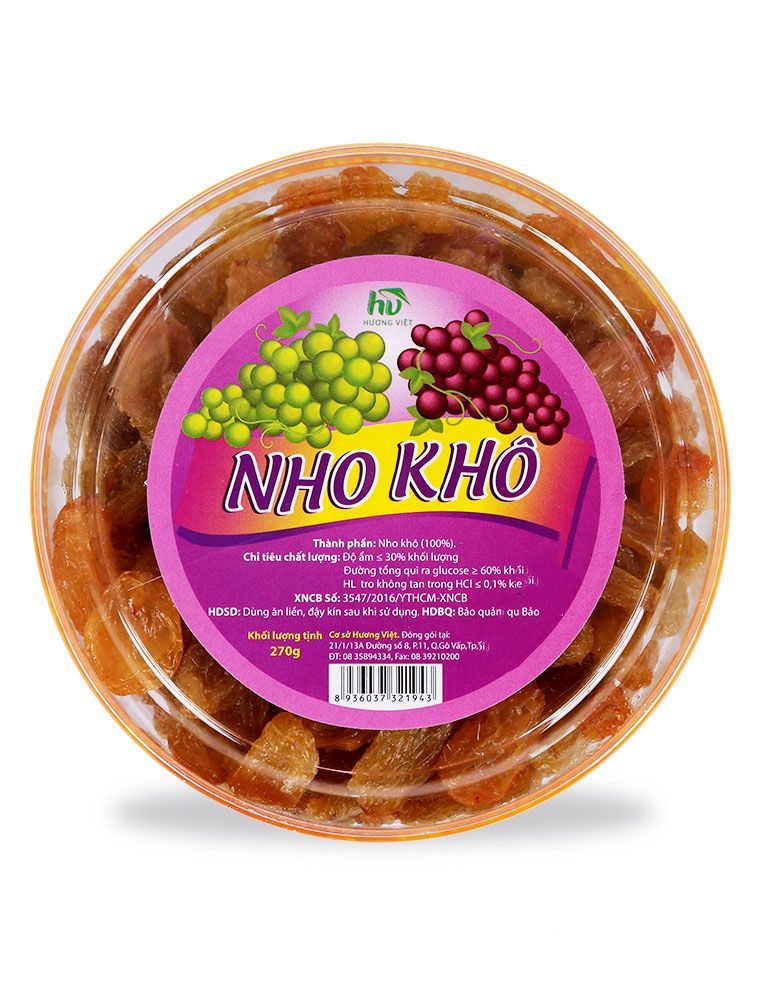 Hộp Nho Khô Hương Việt (270g)