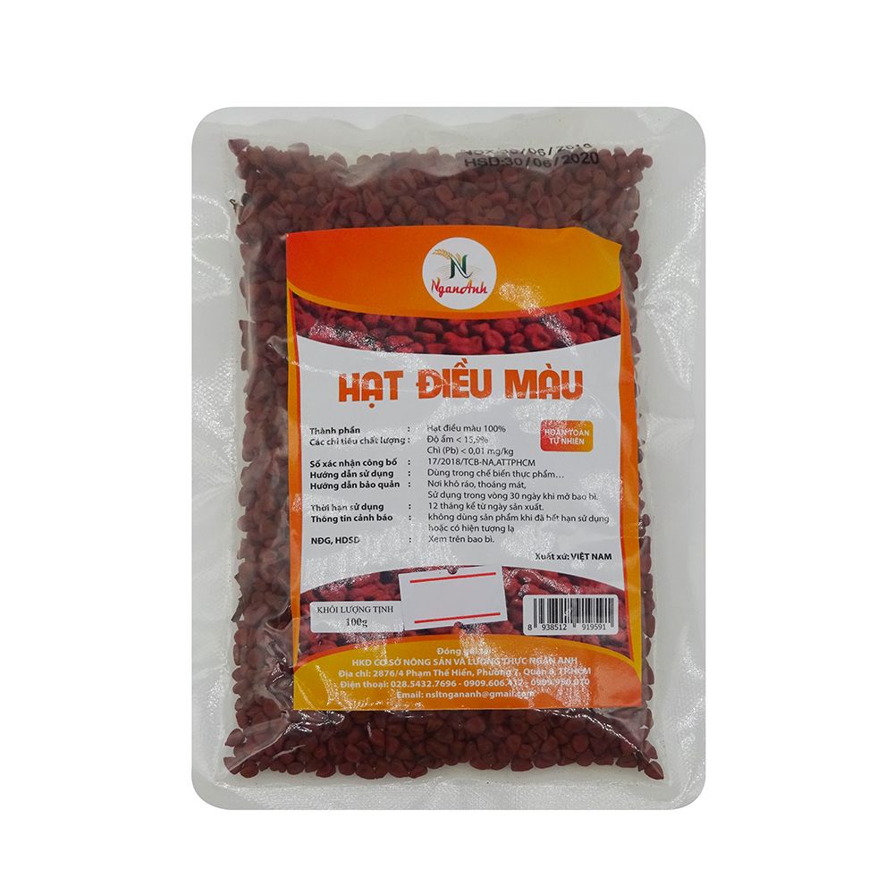 Hạt điều màu 100g
