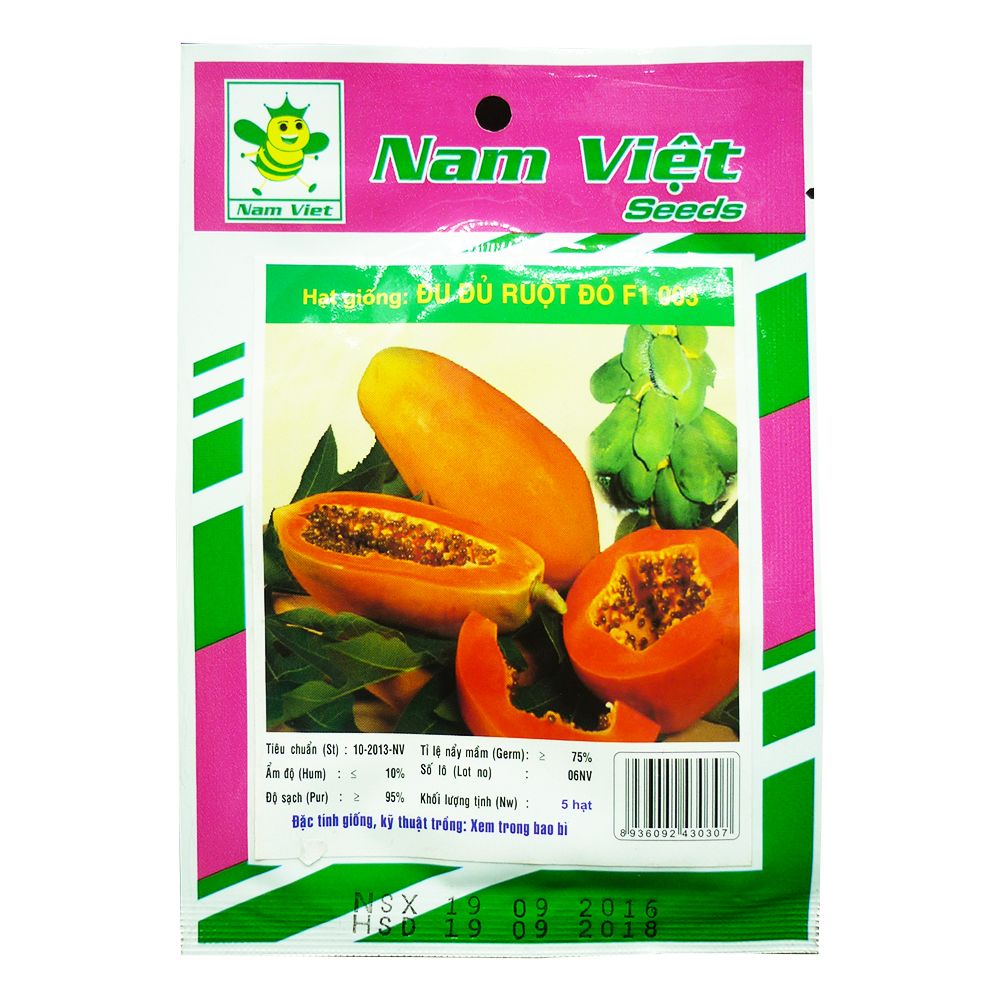 Hạt Giống Đu Đủ Ruột Đỏ F1 003 Nam Việt