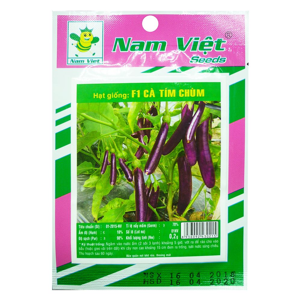 Hạt Giống F1 Cà Tím Chùm Nam Việt