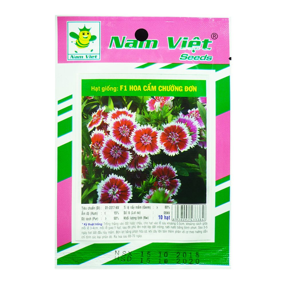 Hạt Giống: F1 Hoa Cẩm Chướng Đơn Nam Việt