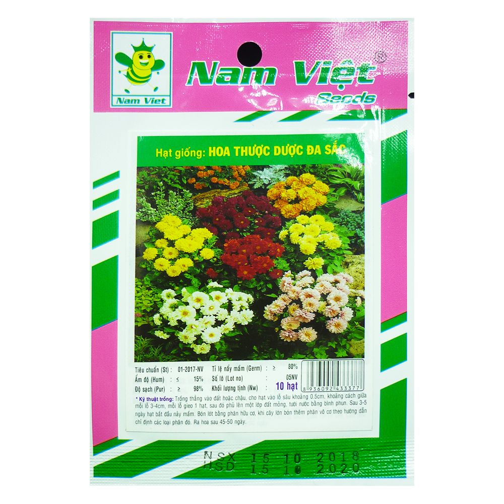 Hạt Giống: Hoa Thược Dược Đa Sắc Nam Việt