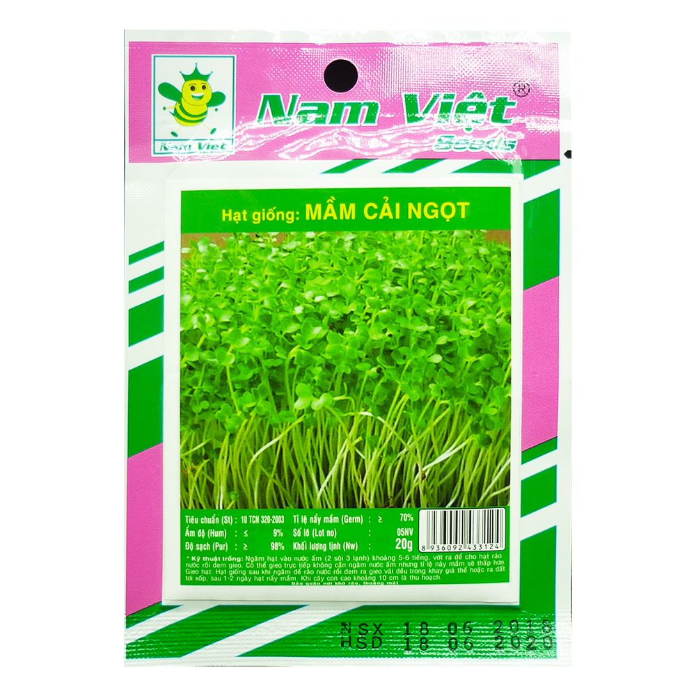 Hạt Giống Mầm Cải Ngọt Nam Việt