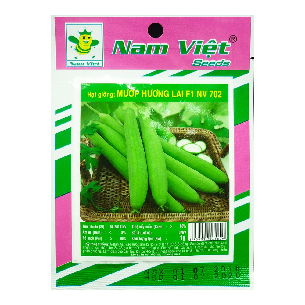 Hạt Giống: Mướp Hương Lai F1 NV 702 Nam Việt