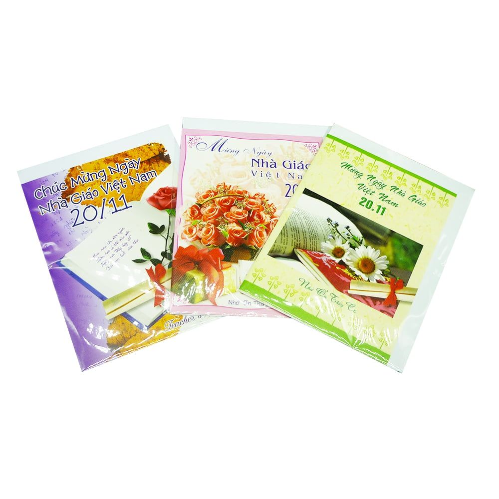 Thiệp Bách Việt 20 - 11 Chúc Mừng Ngày Nhà Giáo Việt Nam (14 x 19 cm)