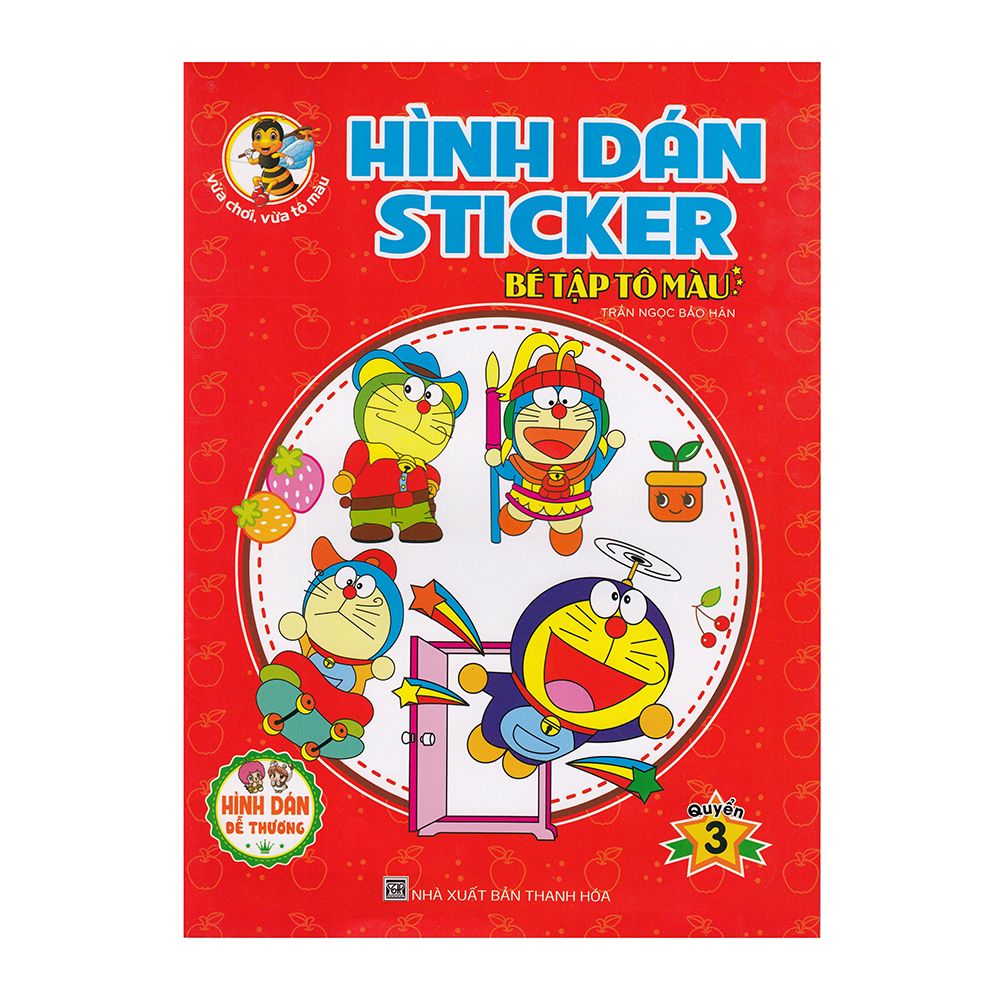  Hình Dán Sticker - Bé Tập Tô Màu - Quyển 3 