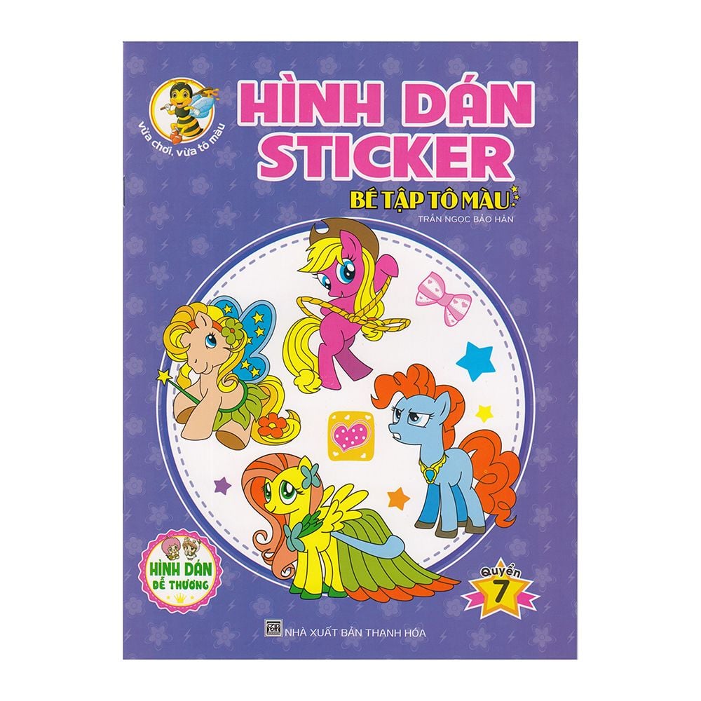 Hình dán Sticker - Bé tập tô màu T.7 (T.Hóa)