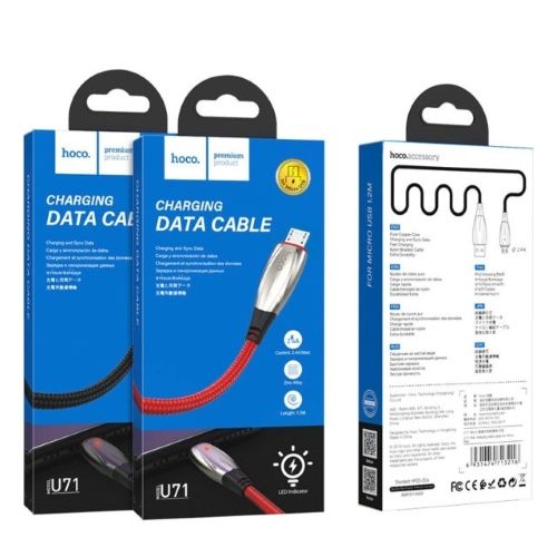 Cáp Sạc Báo Đèn HOCO U71 Micro