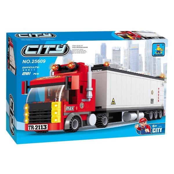 Đồ Chơi Lắp Ráp Ausini - Thành Phố Hiện Đại - Xe Tải 25609 (281 Mảnh Ghép)