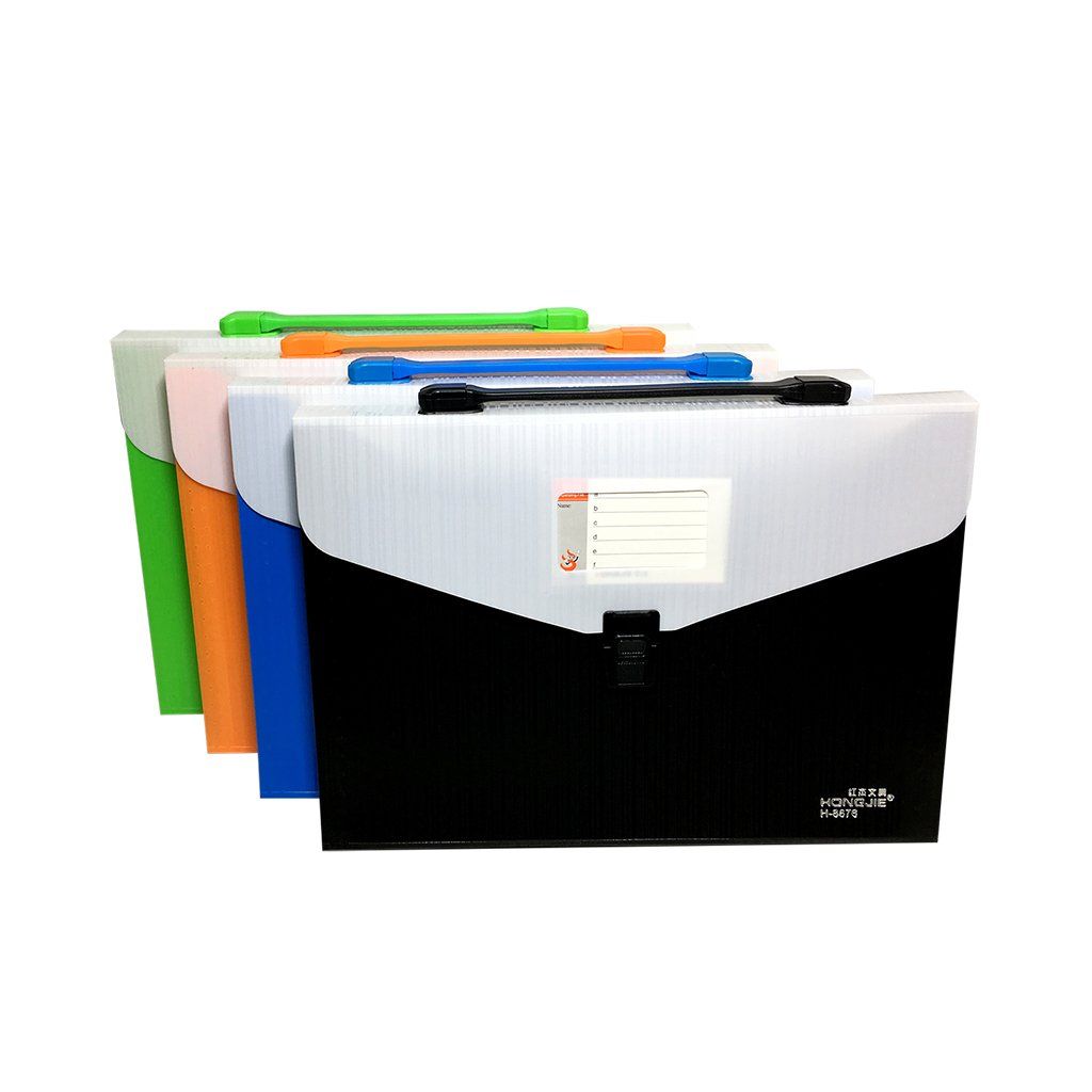 Cặp Hộ Sơ Nhựa 12 Ngăn - Hongjie H8876