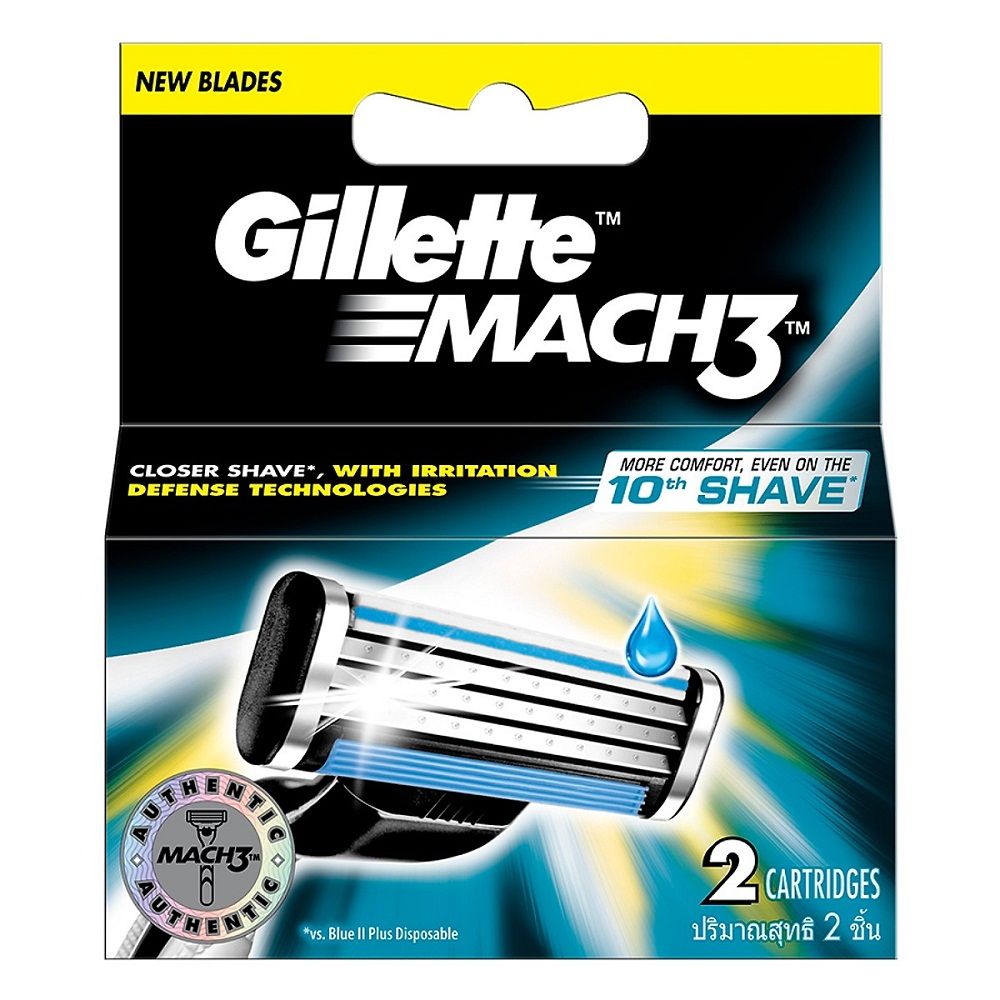 Hộp 2 Lưỡi Dao Cạo Gillette Mach3