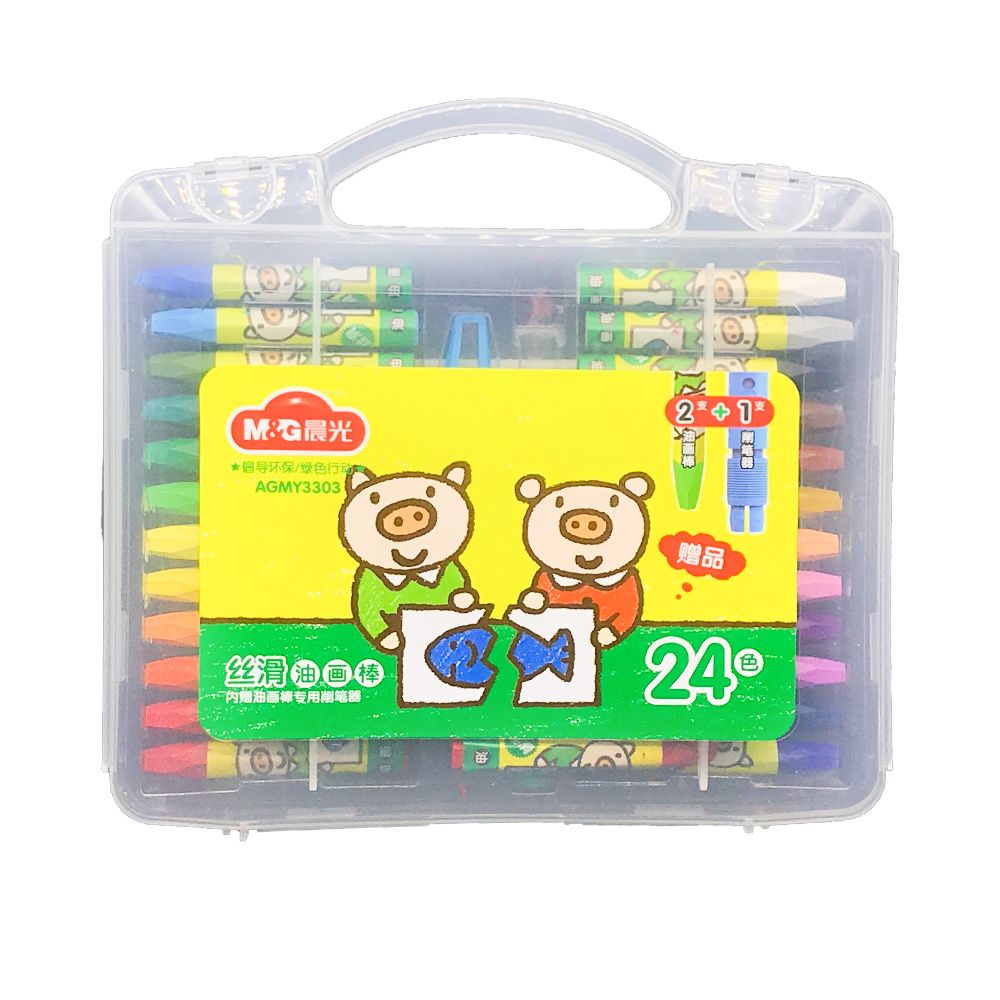 Hộp Bút Sáp Dầu AGMY3301 - 24Màu