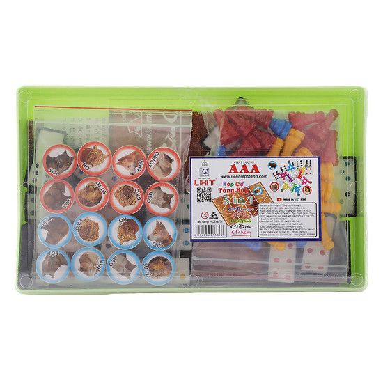 Hộp Cờ Tổng Hợp 5In1 (Domino-Thú-Gánh-Đoán-Nhảy)