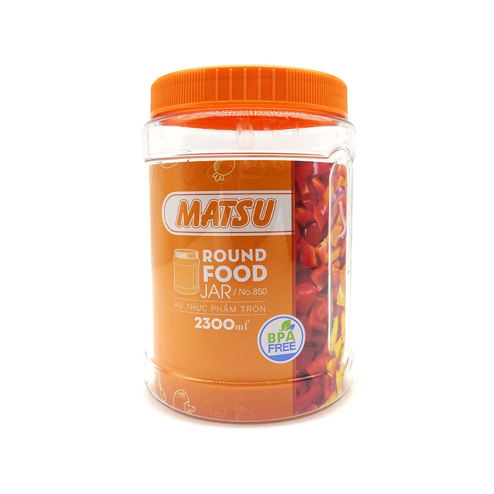 Hũ Thực Phẩm Tròn Matsu Duy Tân No.850 (2.3L)