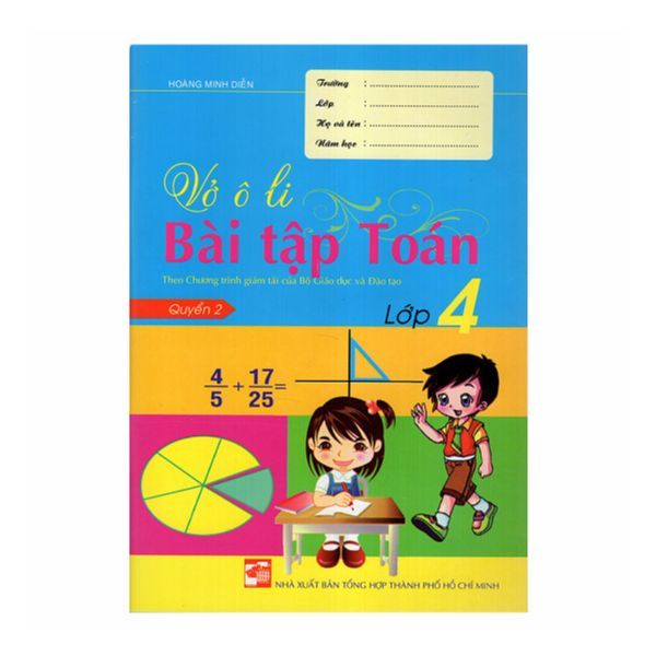 Vở ô li bài tập toán 4/2