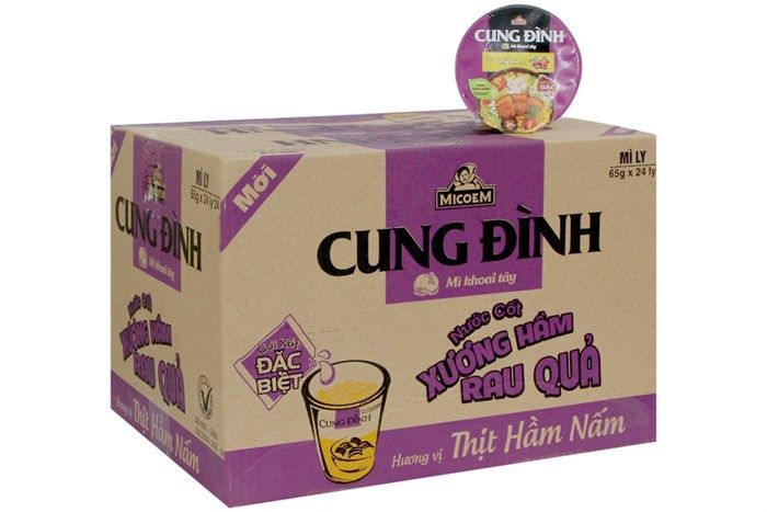 Mì Ly Khoai Tây Cung Đình Thịt Hầm Nấm (65g)