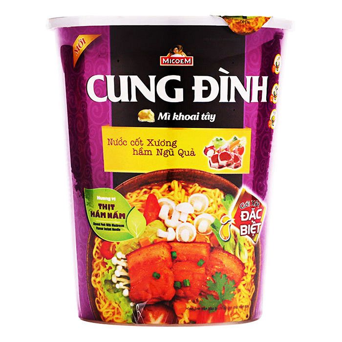 Mì Ly Khoai Tây Cung Đình Thịt Hầm Nấm (65g)