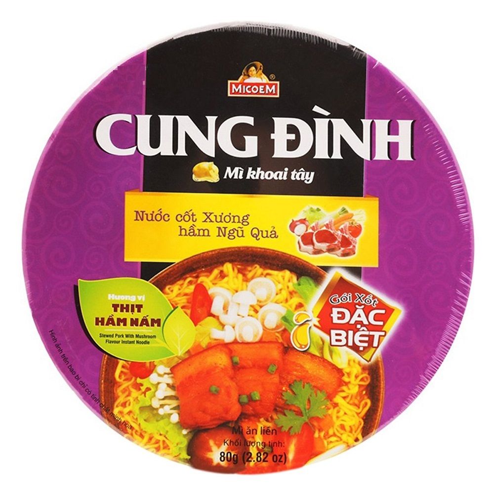 Mì Khoai Tây Cung Đình - Thịt Hầm Nấm (80g)
