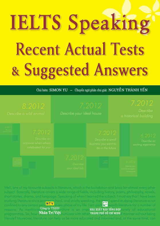 Ielts Speaking Recent Actual Tests - Suggested Answers
