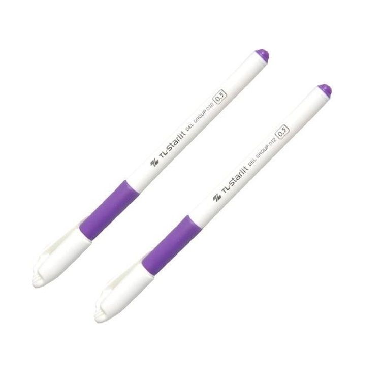Vỉ 2 Bút Gel-012 - Mực Tím