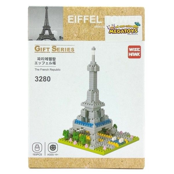 GHTEF-3280-Mega Block - Ghép Hình Tháp Eiffel