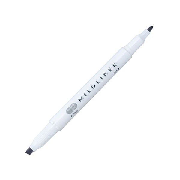 Viết Lông Dầu Dạ Quang Zebra Mildliner - MGR Fine Bold Mild Grey