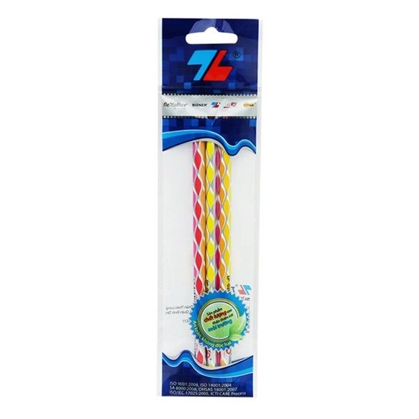 Bút Chì Gỗ GP-021 Nhiều Màu - Vỉ 3 Cây