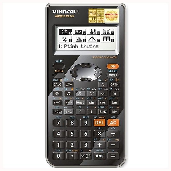 Máy tính Vinacal 680EX Plus-đen