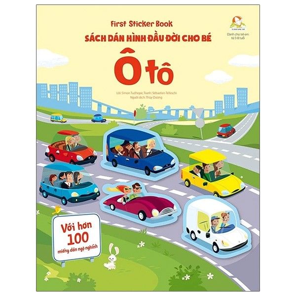 First sticker book - Sách dán hình đầu đời cho bé - Ô tô