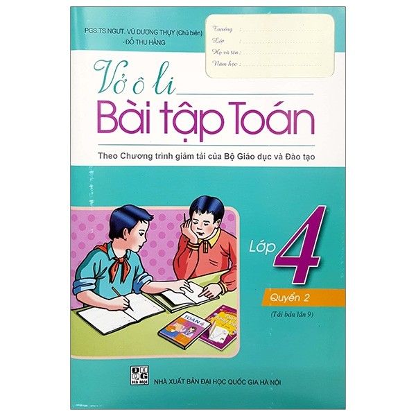 Vở Ô Li Bài Tập Toán 4 - Quyển 2