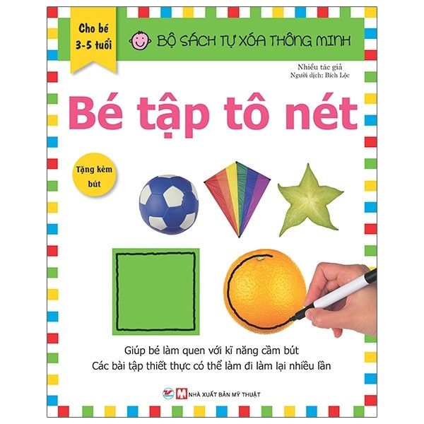 Bộ sách tự xóa thông minh - Bé tập tô nét (3-5 tuổi)