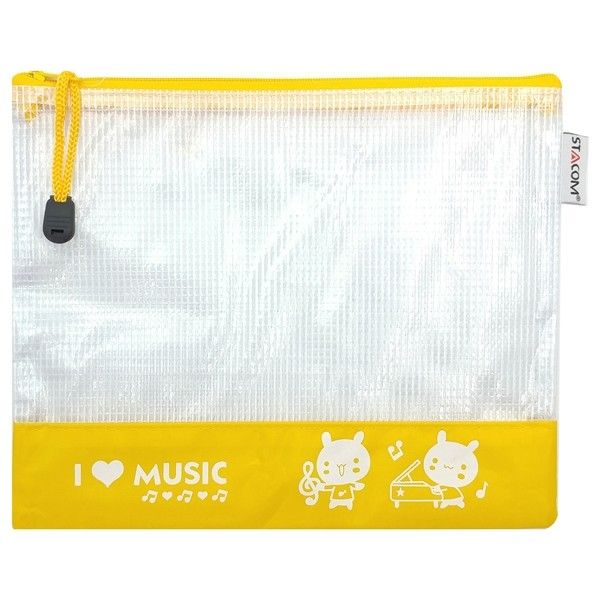 Túi lưới hoạt hình có khóa kéo 1 ngăn (zipper bag) A5 24.3*19.5cm )