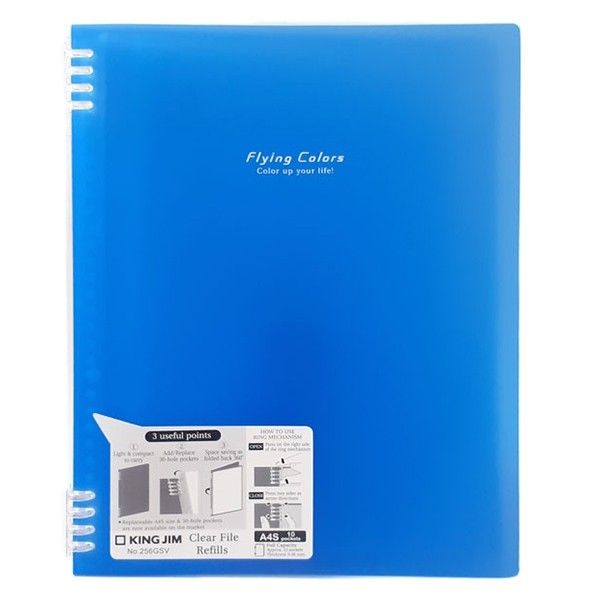 KJ130033-Bìa thay thế túi 256GSV-A4S-Blue