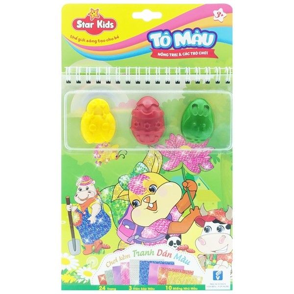 Bộ Tô Màu Thế Giới Sáng Tạo Cho Bé - Nông Trại Và Các Trò Chơi