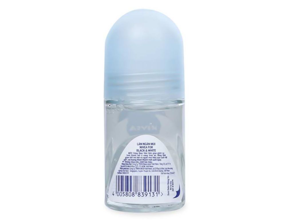 Lăn khử mùi Nivea Black & White Pure 25ml