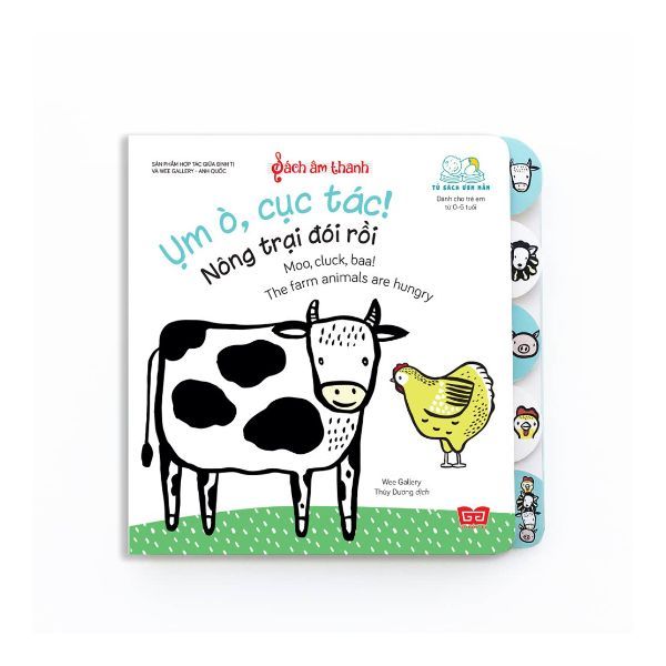 Sách Âm Thanh -Moo, Cluck, Baa! The Farm Animals Are Hungry - Ụm Ò, Cục Tác! Nông Trại Đói Rồi