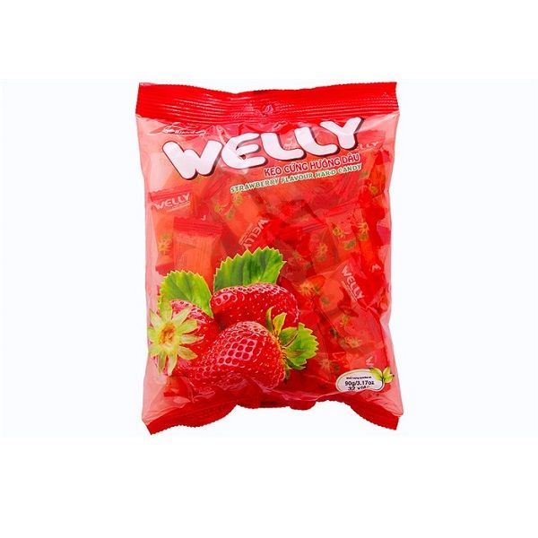 Kẹo Bibica Welly - Hương Dâu (90g)