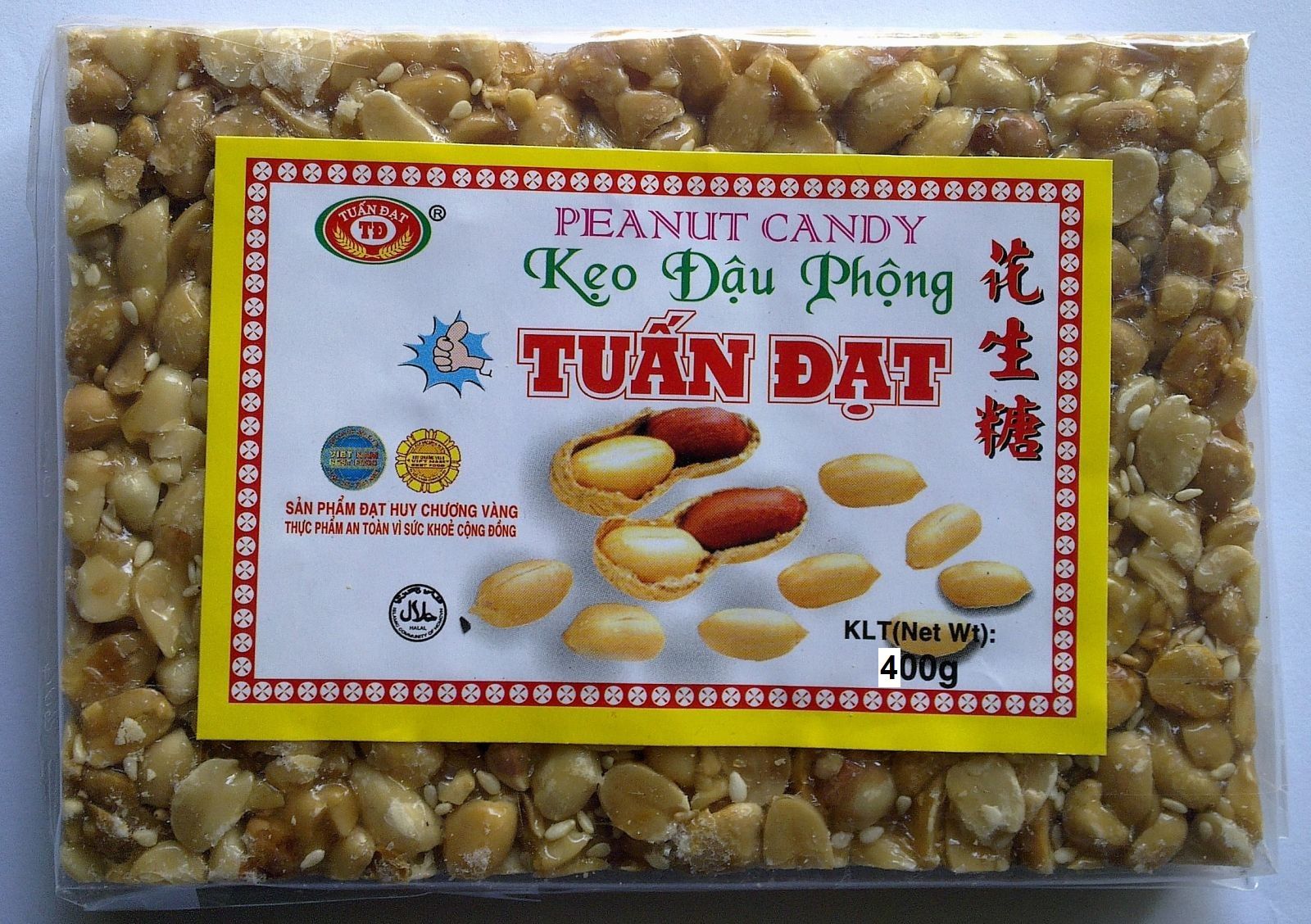 Kẹo Đậu Phộng Tuấn Đạt (400g)