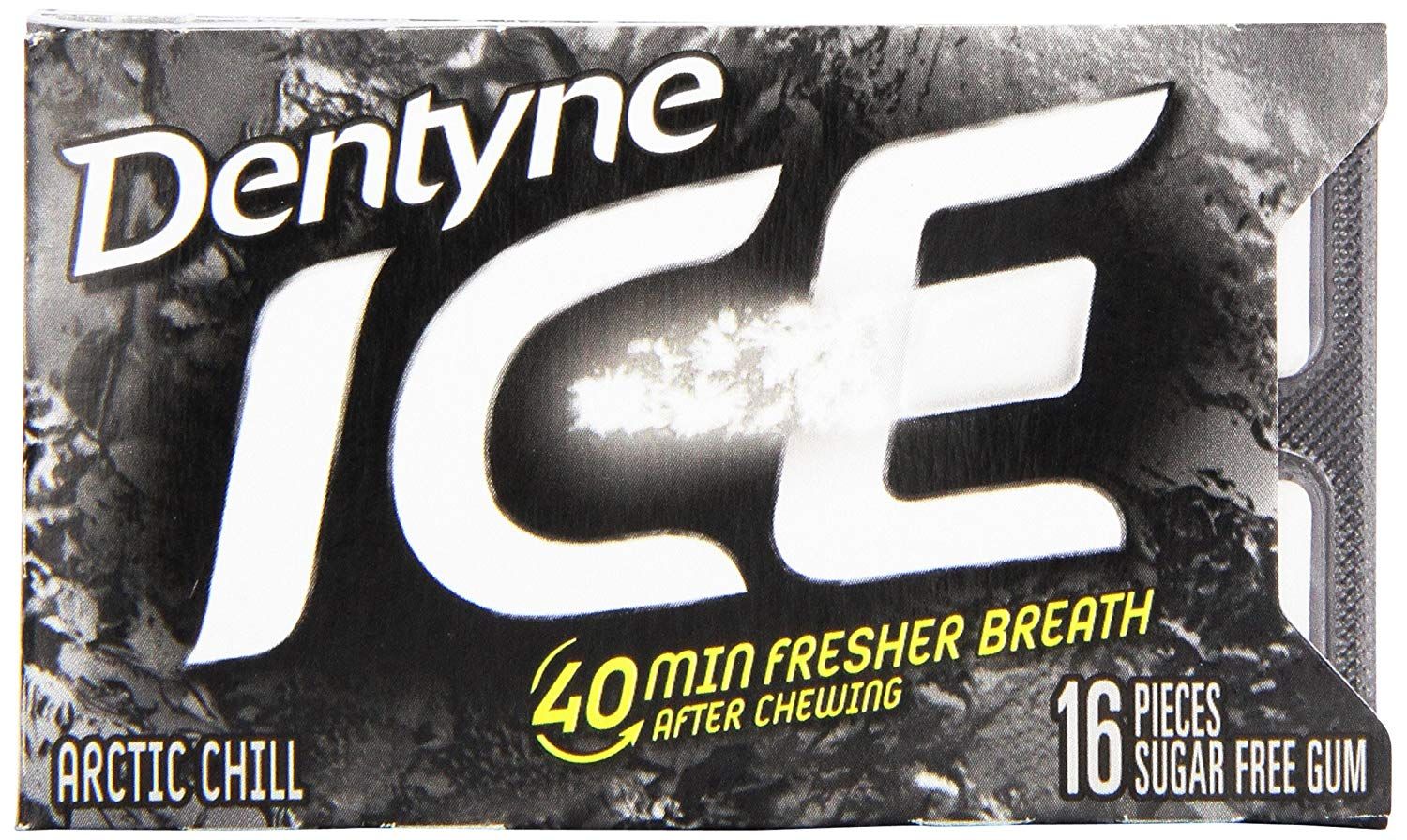  Kẹo Cao Su Dentyne Ice Peppermint Artificially Flavored - Black 