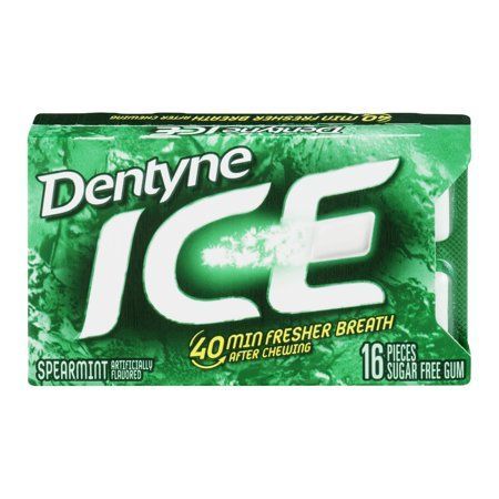  Kẹo Cao Su Dentyne Ice Peppermint Artificially Flavored - Green 