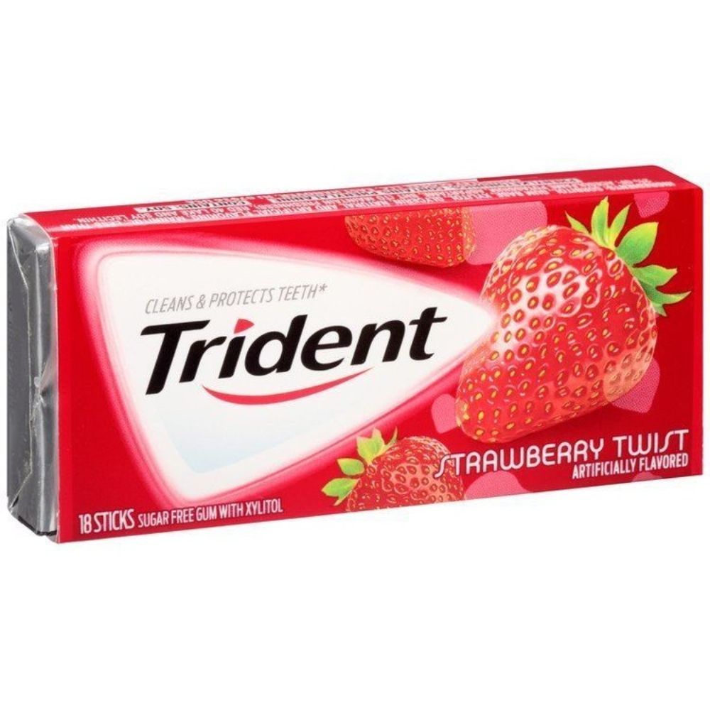 Kẹo Cao Su Trident Strawberry Twist 20g