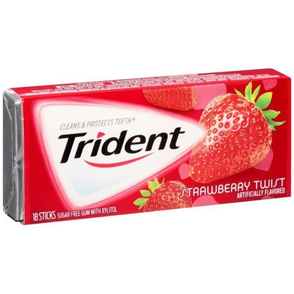  Kẹo Cao Su Trident Strawberry Twist 20g 