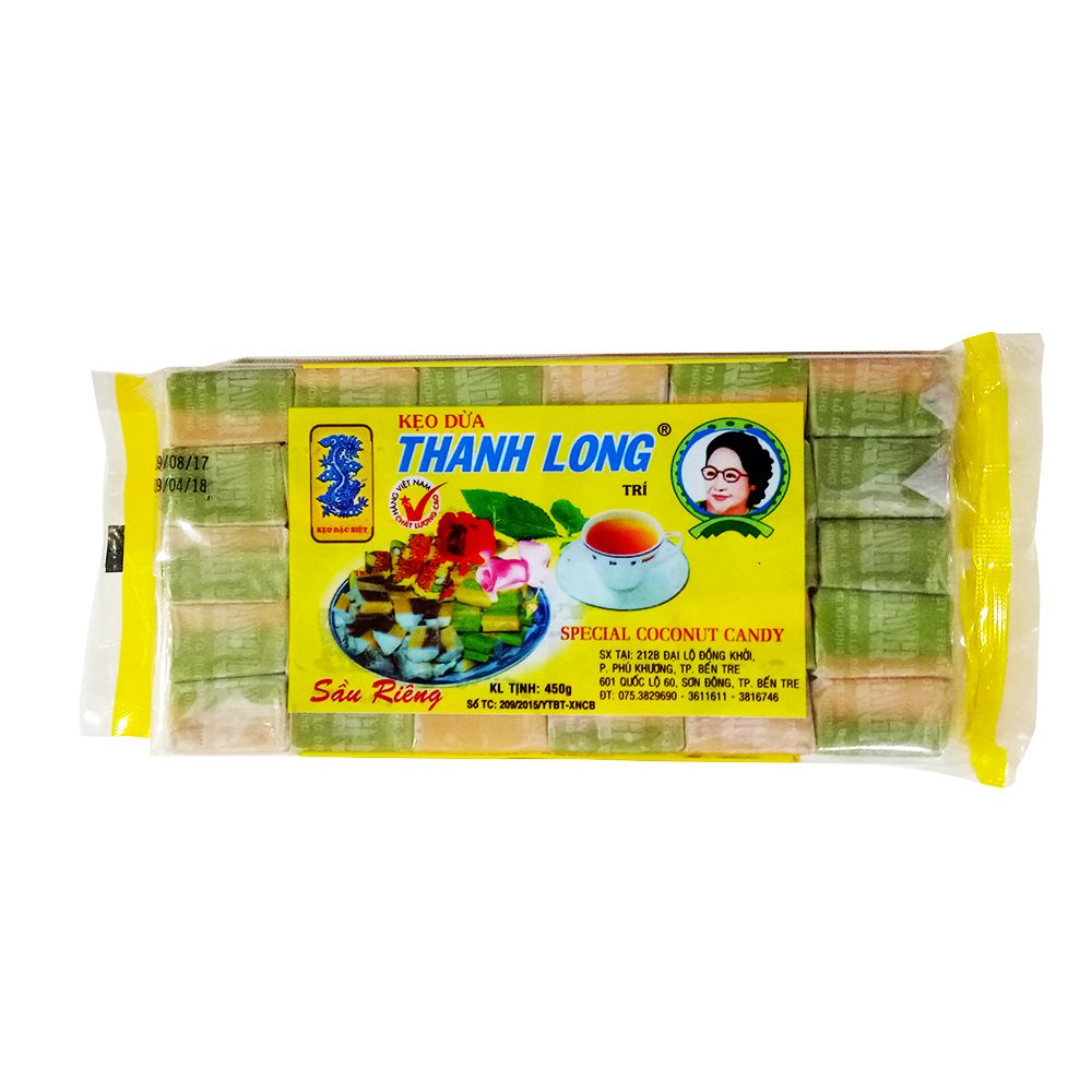 Kẹo Dừa Dứa Sầu Riêng Thanh Long (450g)
