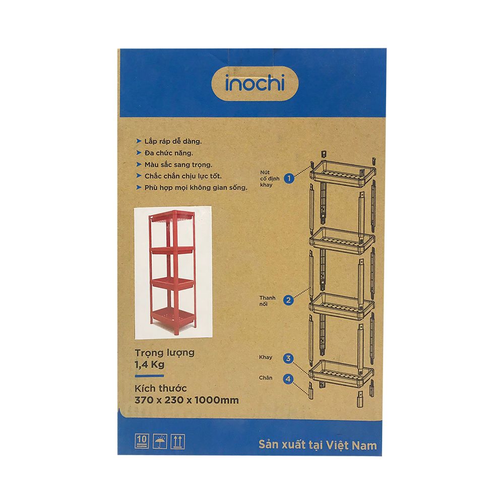 Kệ Đa Năng Inochi T 4 Tầng (370 x 230 x1000 mm)
