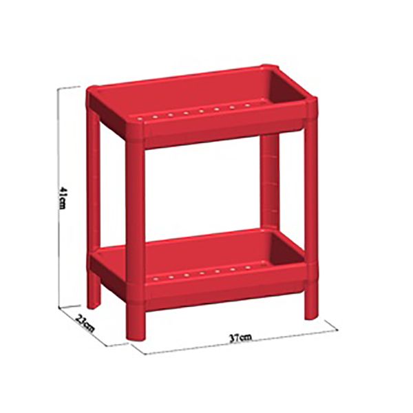 Kệ Inochi Đa Năng T 2 Tầng Đỏ Mận KE001M (40 x 37 x 23 cm)