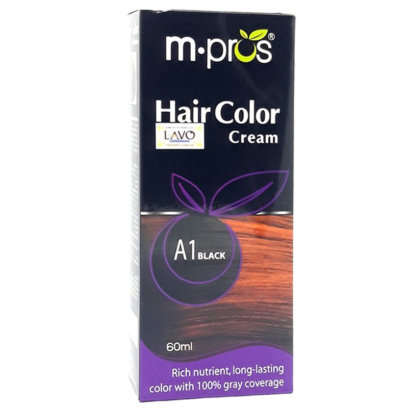 Kem Nhuộm Tóc Phủ Bạc 100% (A1 Black)