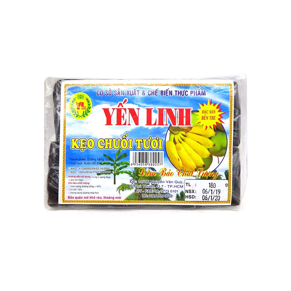 Kẹo Chuối Tươi Yến Linh (180g)