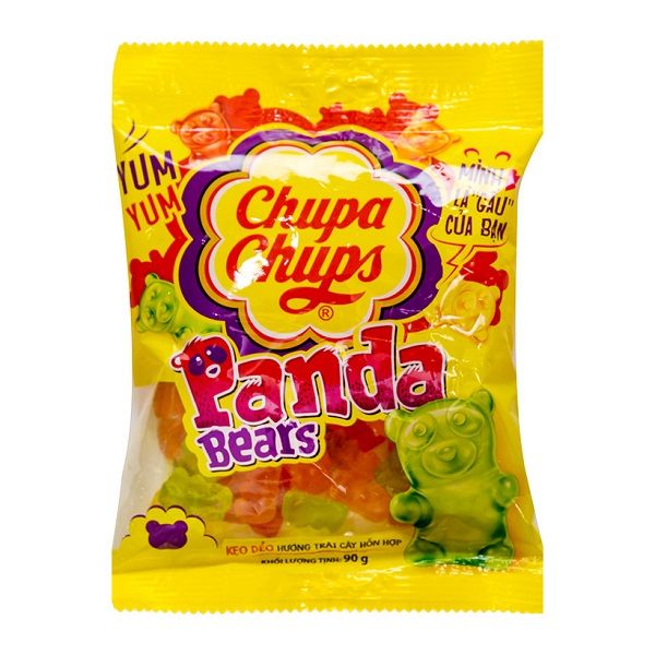Kẹo Dẻo Chupa Chups Panda Bears Hương Trái Cây Tổng Hợp (90g)